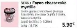Thiriet Façon cheesecake myrtille offre