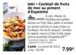 Thiriet 34551 Cocktail de fruits de mer au piment d'Espelette offre