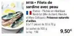 Thiriet Filets de sardine avec peau offre