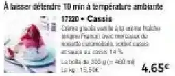 Thiriet Cassis offre