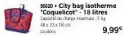 Thiriet S6620 City bag isotherme Coquelicot offre