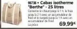 Thiriet Cabas isotherme berthe offre