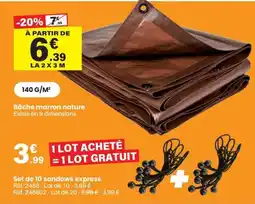 Shopix Bâche marron nature offre