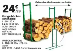 Shopix Range bûches extensible offre