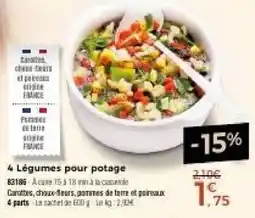 Thiriet 4 Légumes pour potage offre