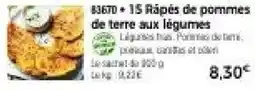 Thiriet 83670 + 15 Râpés de pommes de terre aux légumes offre