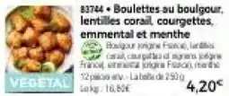 Thiriet Boulette au boulgour offre