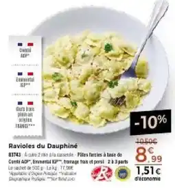 Thiriet Ravioles du Dauphiné offre