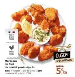 Thiriet Morceaux de filet de poulet panes epices offre