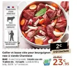 Thiriet Charolaise Collier et basse côte pour bourguignon offre