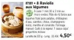 Thiriet 8 Raviolis aux légumes offre
