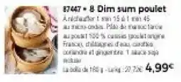 Thiriet 8 Dim sum poulet offre