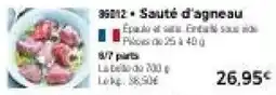 Thiriet Sauté d'agneau offre