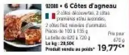 Thiriet Côtes d'agneau offre