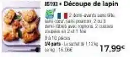 Thiriet Découpe de lapin offre