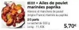Thiriet Ailes de poulet marinées paprika offre