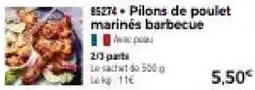 Thiriet Pilons de poulet marinés barbecue offre