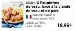 Thiriet Paupiettes de veau offre