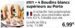 Thiriet Boudins blancs supérieurs au Porto offre