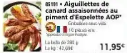 Thiriet Aiguillettes de canard assaisonnées au piment d'Espelette AOP offre