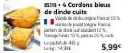 Thiriet 85318 • 4 Cordons bleus de dinde cuits offre