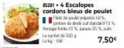 Thiriet Escalopes cordons bleus de poulet offre