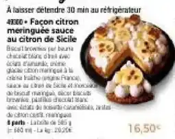 Thiriet 49300 Façon citron meringuée sauce au citron de Sicile offre