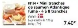 Thiriet SARA Mini tranches de saumon Atlantique fumé offre