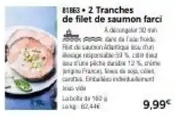 Thiriet 2 tranches de filet de saumon farci offre
