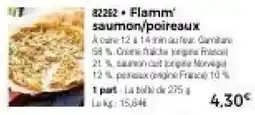 Thiriet Flamm' saumon/poireaux offre