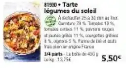 Thiriet Tarte légumes du soleil offre