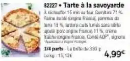 Thiriet Tarte à la savoyarde offre