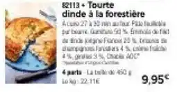 Thiriet Tourte dinde à la forestière offre