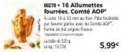 Thiriet Allumettes fourrées Comté AOP offre