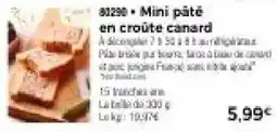 Thiriet Mini pâté en croûte canard offre