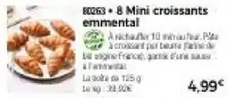 Thiriet 8 Mini croissants emmental offre