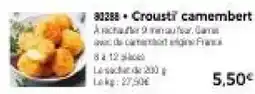 Thiriet Crousti' camembert offre