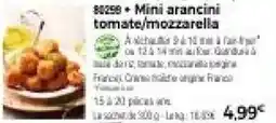 Thiriet Mini arancini tomate/ mozzarella offre