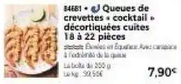 Thiriet Queues de crevettes cocktail offre