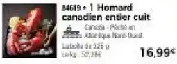Thiriet Homard canadien entier cuit offre