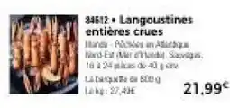 Thiriet Langoustines entières crues offre
