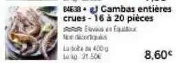 Thiriet Gambas entières crues offre