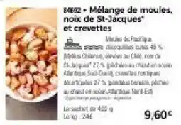 Thiriet Mélange de moules, noix de St-Jacques et crevettes offre