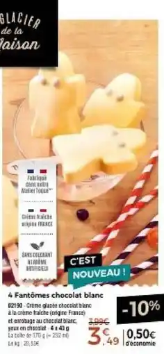 Thiriet GLACIER de la Maison Fantômes chocolat blanc offre