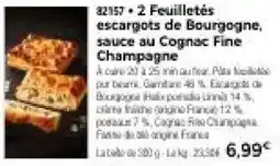 Thiriet 2 Feuilletés escargots de Bourgogne offre
