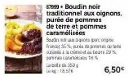 Thiriet Boudin noir traditionnel aux oignons offre