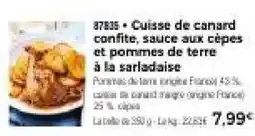 Thiriet Cuisse de canard confite offre