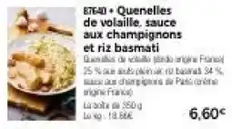Thiriet Quenelles de volaille offre