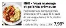 Thiriet BEEF Veau marengo et polenta crèmeuse offre