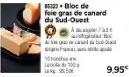 Thiriet Bloc de foie gras de canard du Sud-Ouest offre